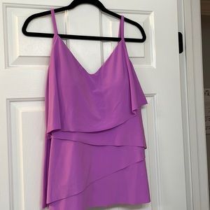 Magicsuit Chloe Tiered Tankini Top- Lilac Color - Size 16